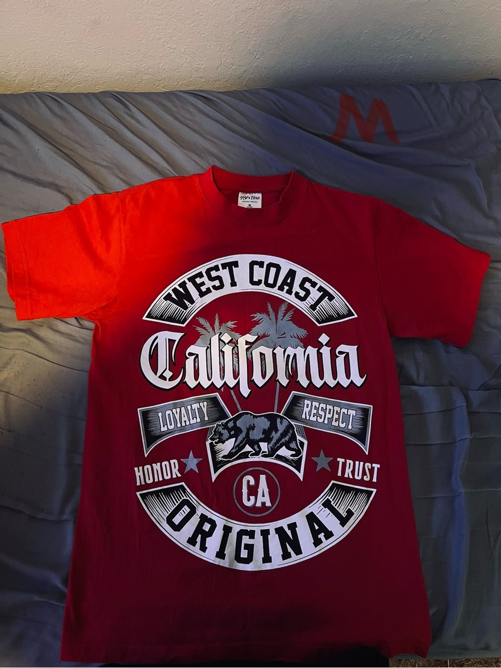 Shaka Wear California West Coast T‑Shirt - Red